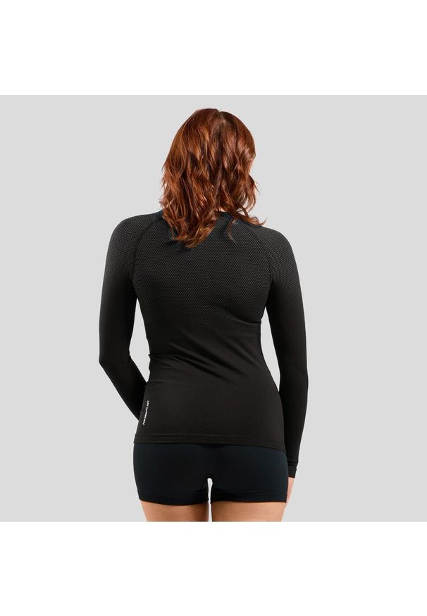 Bluza termoaktywna damska Odlo Performance Light Eco BL Top Crew Neck LS. Kolor: czarny, szary, wielokolorowy