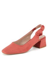 Clara Barson Czółenka LH2002-2 Czerwony. Kolor: czerwony. Materiał: materiał #3