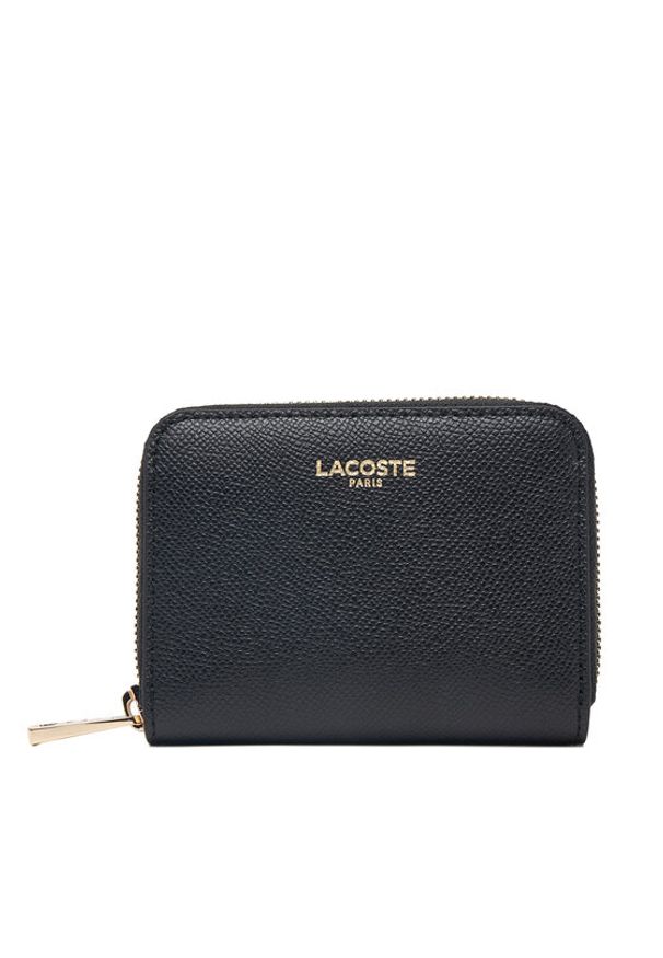 Lacoste Portfel NF5225PH Czarny. Kolor: czarny. Materiał: skóra