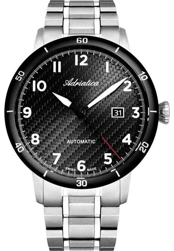 Zegarek męski Adriatica A8383.4124A srebrny. Kolor: srebrny