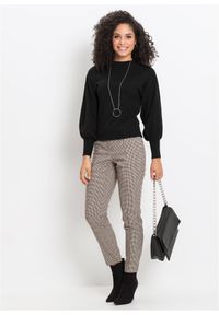 bonprix - Sweter oversize z mieszanki wiskozy. Typ kołnierza: kołnierzyk stójkowy. Kolor: czarny. Materiał: dzianina, wiskoza. Styl: elegancki #3