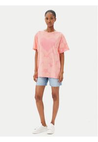 One Teaspoon T-Shirt Love Sweat 26918 Różowy Relaxed Fit. Kolor: różowy. Materiał: bawełna #5