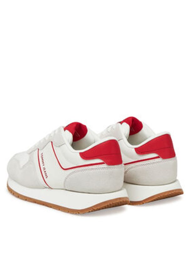 Tommy Jeans Sneakersy Tjw Eva Runner Light EN0EN02741 Beżowy. Kolor: beżowy. Materiał: zamsz, skóra