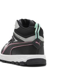 Puma - Dziecięc sneakersy Evolve Trail PUMA Dusky Gray Pinkscape Black Pink. Kolor: czarny, szary, różowy, wielokolorowy. Sport: turystyka piesza