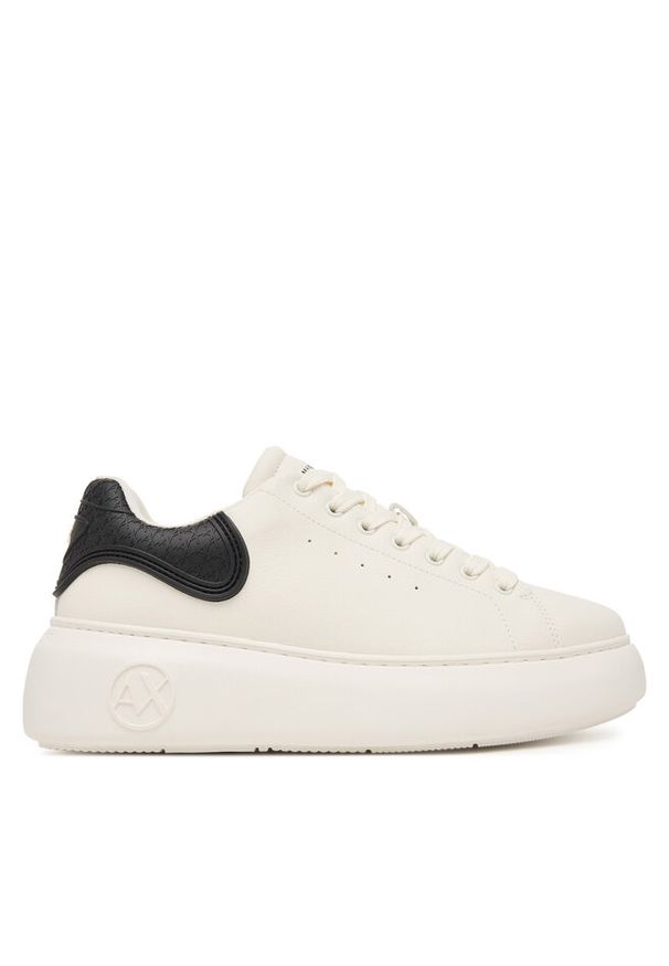 Sneakersy Armani Exchange. Kolor: biały