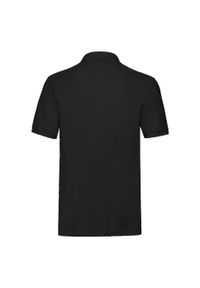 FRUIT OF THE LOOM - Męska Koszulka Polo Premium. Typ kołnierza: polo. Kolor: czarny