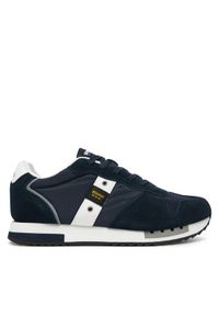 Blauer Sneakersy S5QUEENS01/MES-NVY/WHI Granatowy. Kolor: niebieski. Materiał: materiał