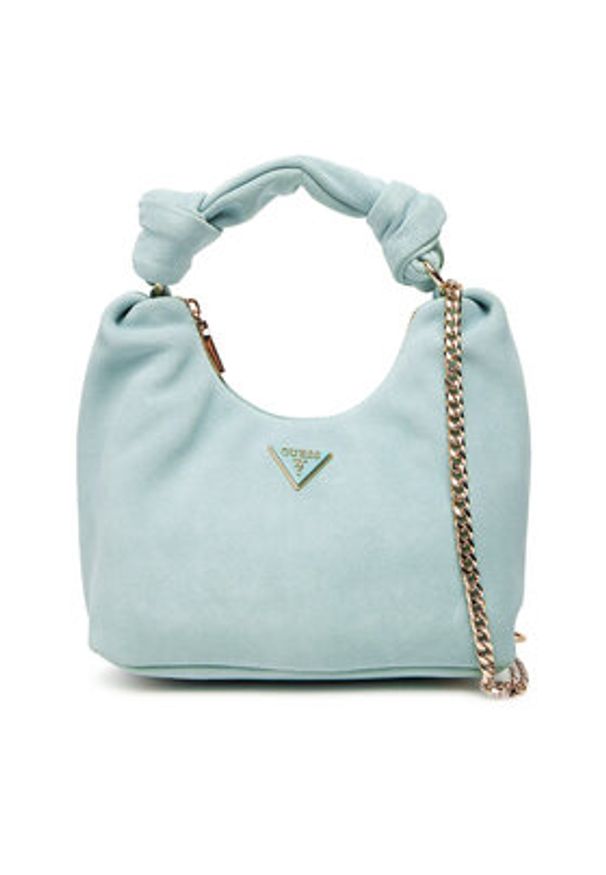 Guess Torebka Isotta HWSG96 60010 Turkusowy. Kolor: turkusowy. Materiał: skórzane, zamszowe