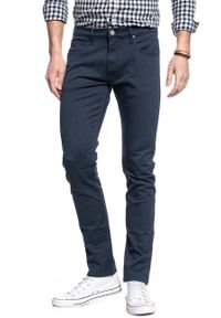 Lee - LEE LUKE MĘSKIE SPODNIE JEANSOWE DARK MARINE L719LE37 112119146. Styl: marine #1