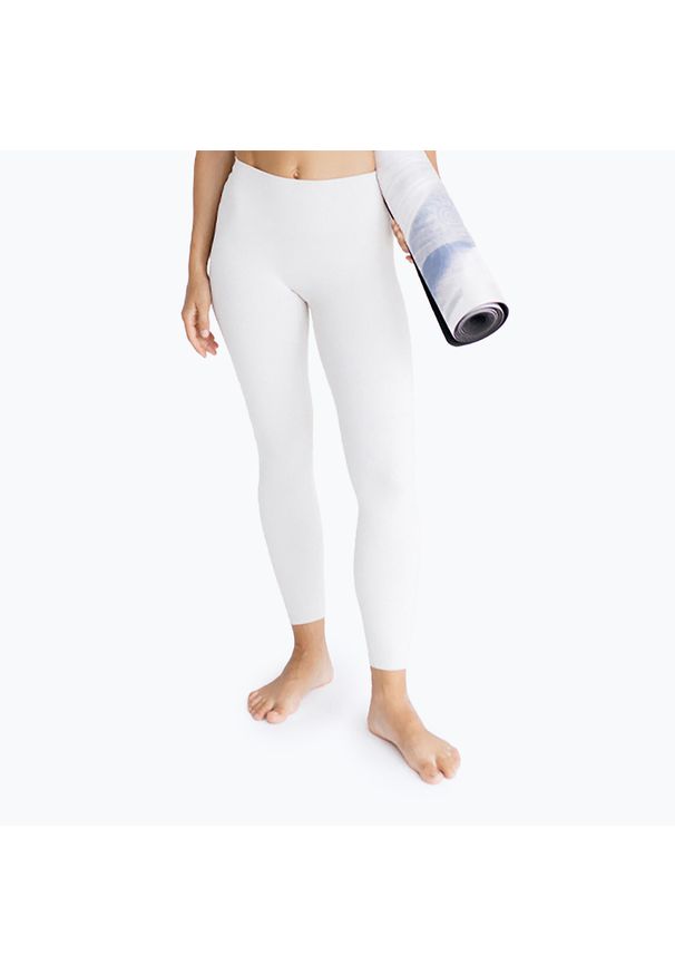 Joy in me - Legginsy JOYINME 7/8 Oneness Ease. Kolor: biały. Sport: fitness