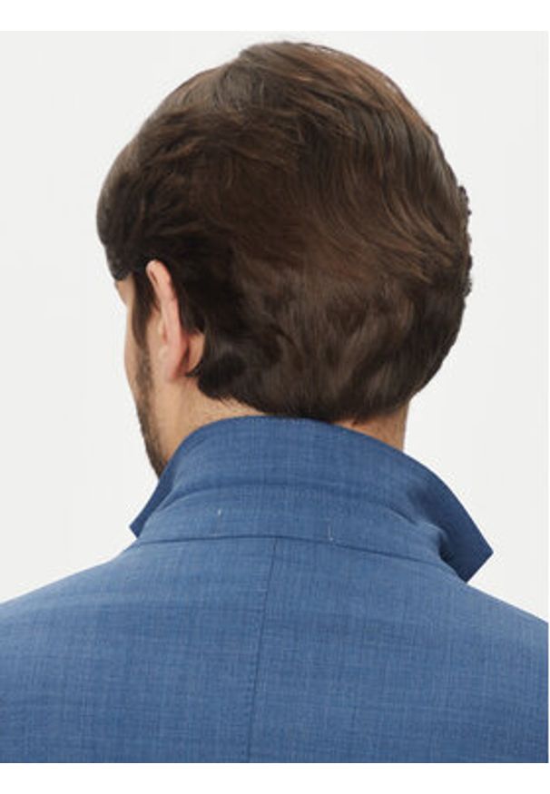 Michael Kors Marynarka MK0SB01025 Niebieski Slim Fit. Kolor: niebieski. Materiał: syntetyk