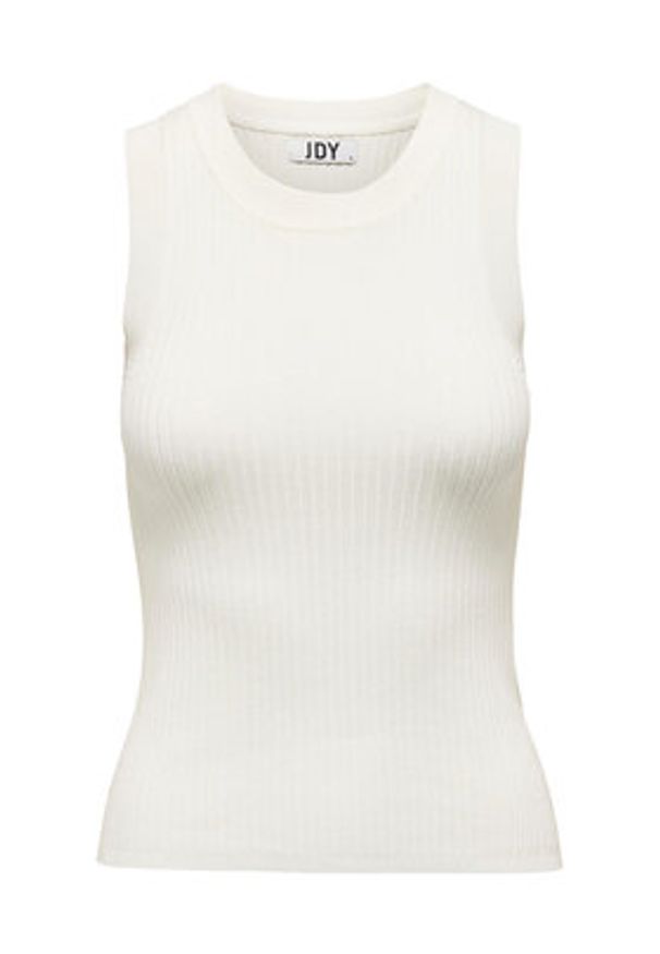 JDY Top Aya 15287501 Biały Slim Fit. Kolor: biały. Materiał: wiskoza