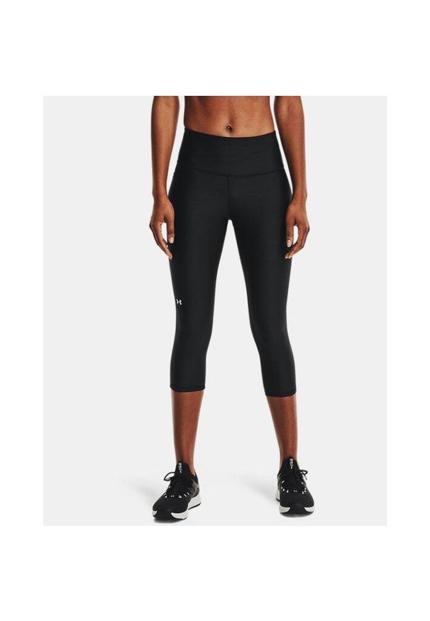 Legginsy Capri Under Armour Damskie. Kolor: wielokolorowy, biały, czarny. Sport: fitness
