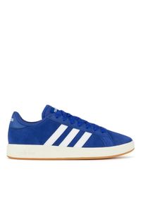 Adidas - adidas Sneakersy GRAND COURT BASE 00s IH1039 Niebieski. Kolor: niebieski. Materiał: zamsz, skóra