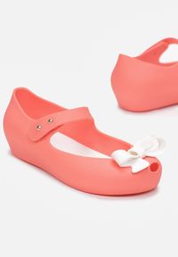 Born2be - Różowo-Białe Balerinki Talonia. Nosek buta: okrągły. Zapięcie: rzepy. Kolor: różowy. Materiał: guma. Szerokość cholewki: normalna. Wzór: aplikacja. Styl: klasyczny #2