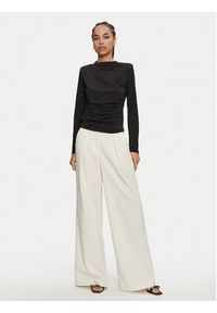 ACCESS FASHION Bluzka 44-2035-310 Czarny Slim Fit. Kolor: czarny. Materiał: syntetyk #3
