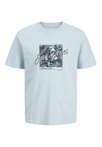 Jack & Jones T-Shirt Honolulu 12288088 Błękitny Regular Fit. Kolor: niebieski. Materiał: bawełna #5