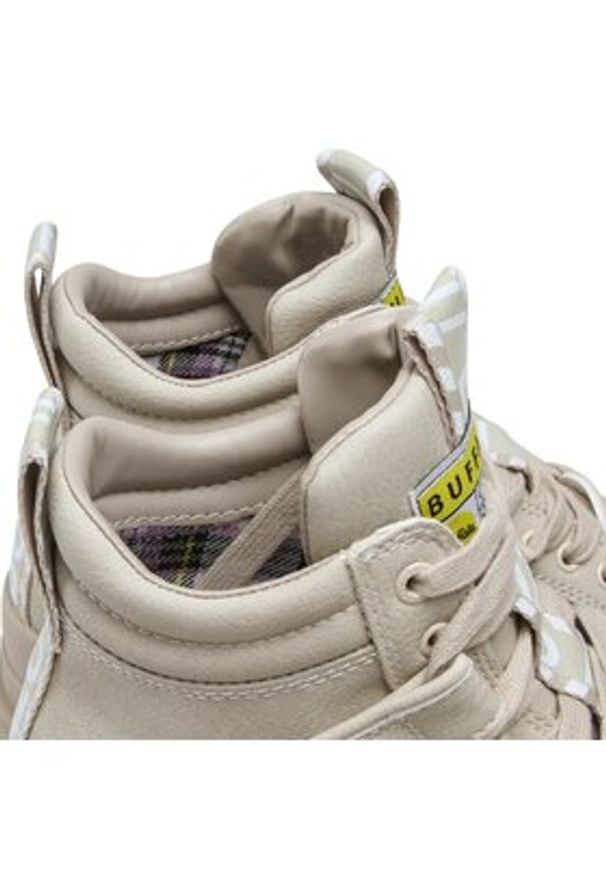 Buffalo Sneakersy Aspha Nc Mid BN1622064 Beżowy. Kolor: beżowy. Materiał: skóra