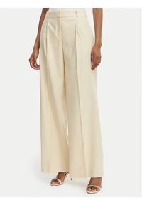Hugo - HUGO Spodnie materiałowe Halati 50559839 Beżowy Regular Fit. Kolor: beżowy. Materiał: syntetyk #1