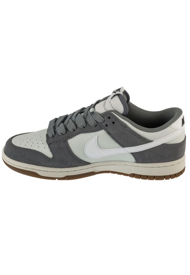 Nike - Buty sportowe Sneakersy męskie, Dunk Low Retro SE. Kolor: szary. Sport: turystyka piesza