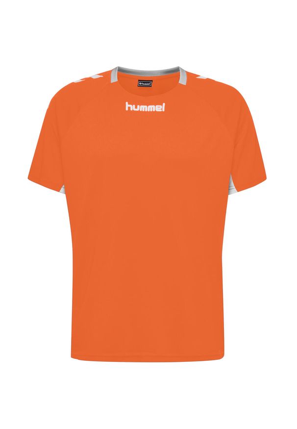 Koszulka sportowa z krótkim rękawem męska Hummel Core Team Jersey S/S. Kolor: pomarańczowy, wielokolorowy, żółty, czarny. Materiał: jersey. Długość rękawa: krótki rękaw. Długość: krótkie