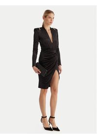 Babylon Sukienka koktajlowa MF204C Czarny Slim Fit. Kolor: czarny. Materiał: syntetyk. Styl: wizytowy #5