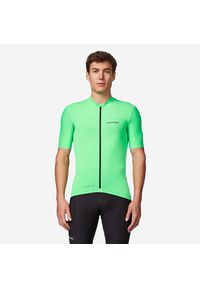 VAN RYSEL - Koszulka rowerowa szosowa męska Van Rysel EDR 2. Kolor: zielony. Materiał: poliester, materiał, elastan. Sport: kolarstwo, wspinaczka #1
