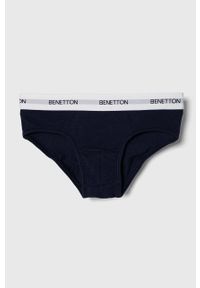 United Colors of Benetton slipy dziecięce 2-pack kolor zielony. Kolor: zielony. Materiał: bawełna. Długość: długie #3
