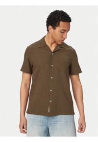 Tommy Jeans Koszula DM0DM23058 Brązowy Regular Fit. Kolor: brązowy. Materiał: bawełna #1