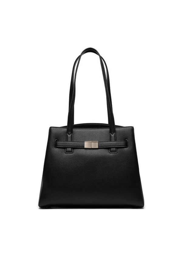 DKNY Torebka Paxton Tote R41AAC74 Czarny. Kolor: czarny. Materiał: skórzane