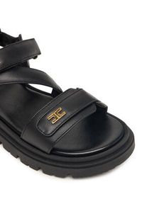 Elisabetta Franchi Sandały F4A2-E0586-1733 Czarny. Kolor: czarny. Materiał: skóra #5