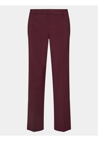 Gina Tricot Spodnie materiałowe 13672 Bordowy Regular Fit. Kolor: czerwony. Materiał: syntetyk #1