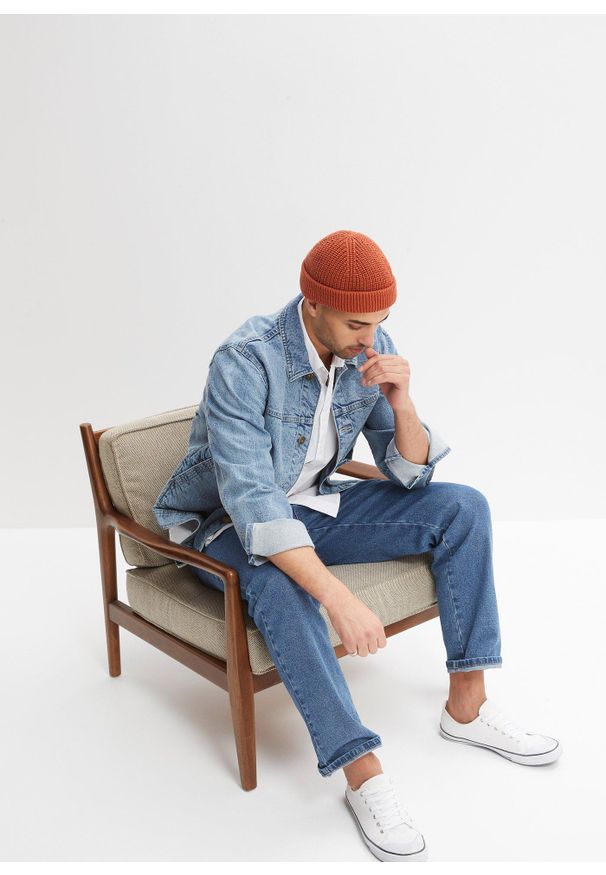 bonprix - Koszula z krótkim rękawem, ze stretchem, slim fit. Kolor: biały. Materiał: materiał. Długość rękawa: krótki rękaw. Długość: krótkie