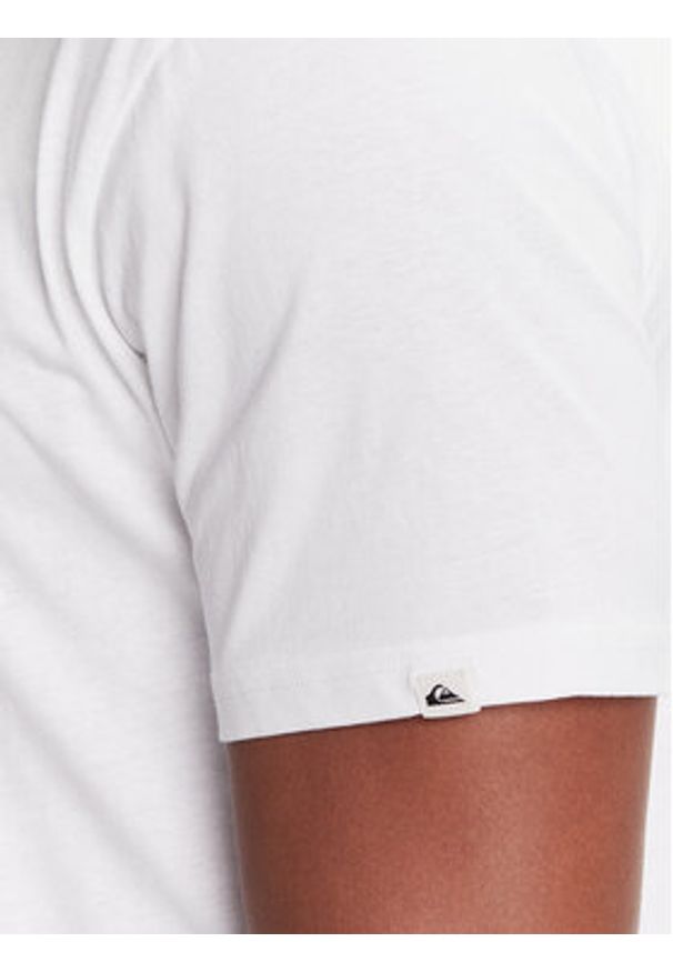 Quiksilver T-Shirt EQYZT08181 Biały Regular Fit. Kolor: biały. Materiał: bawełna