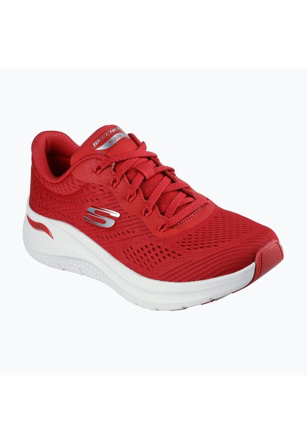skechers - Buty damskie SKECHERS Arch Fit 2.0 Big League. Kolor: czerwony. Model: Skechers Sport. Sport: turystyka piesza