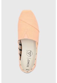 Toms Espadryle Heritage Canvas kolor pomarańczowy. Nosek buta: okrągły. Kolor: pomarańczowy. Obcas: na obcasie. Wysokość obcasa: niski #2