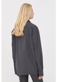 Rains kurtka 18690 Woven Shirt kolor czarny przejściowa. Okazja: na co dzień. Kolor: czarny. Materiał: materiał. Wzór: gładki. Styl: casual #8