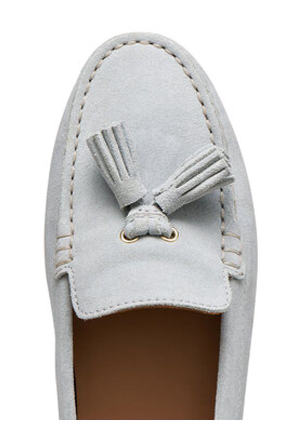 Geox Mokasyny D Kalistena D651JE 00022 C0397 Szary. Kolor: szary. Materiał: zamsz, skóra