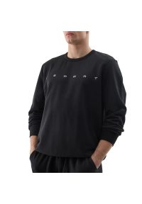 4f - Bluza 4F WSS24TSWSM100920S - czarna. Typ kołnierza: bez kaptura. Kolor: czarny. Materiał: bawełna, materiał, elastan. Styl: klasyczny, sportowy