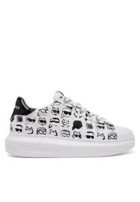 Karl Lagerfeld - KARL LAGERFELD Sneakersy KL62512 Biały. Kolor: biały. Materiał: skóra
