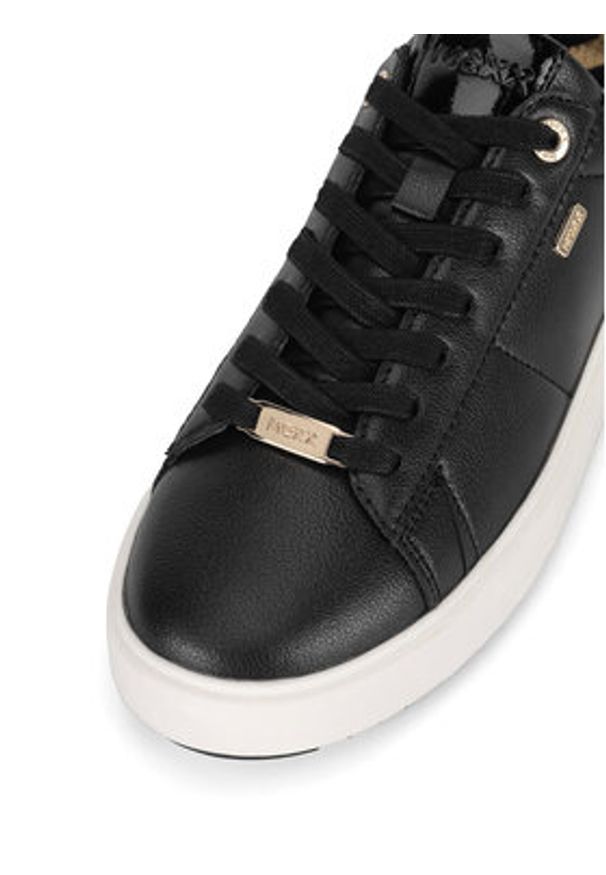 MEXX Sneakersy MI001010043W Czarny. Kolor: czarny. Materiał: skóra