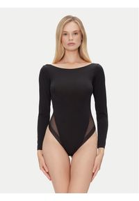 YSABEL MORA Body 10055 Czarny Slim Fit. Kolor: czarny. Materiał: syntetyk