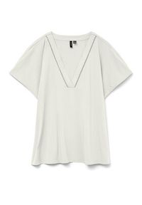 Vero Moda Bluzka Bella 10327551 Biały Regular Fit. Kolor: biały. Materiał: wiskoza #5