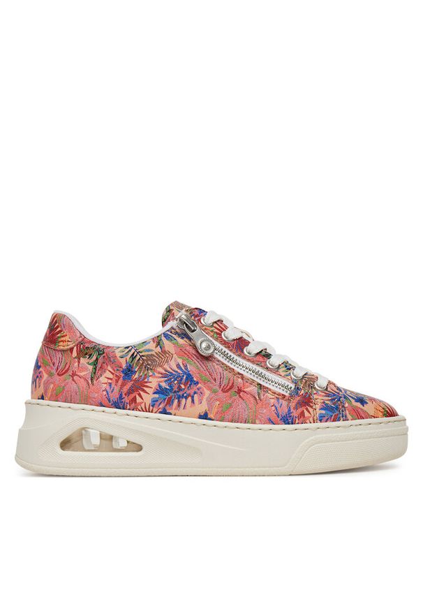 Sneakersy Rieker. Kolor: różowy