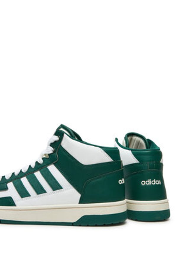Adidas - adidas Sneakersy RAPID COURT MID W JP5869 Zielony. Kolor: zielony. Materiał: zamsz, skóra