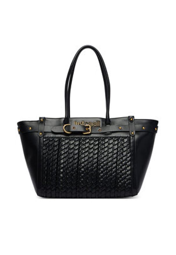Just Cavalli Torebka 80RA4BG1 ZSD90 Czarny. Kolor: czarny. Materiał: skórzane