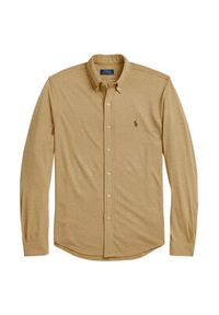 Polo Ralph Lauren Koszula 710654408115 Beżowy Regular Fit. Typ kołnierza: polo. Kolor: beżowy. Materiał: bawełna #6