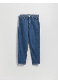 Reserved - Jeansy mom fit - niebieski. Kolor: niebieski