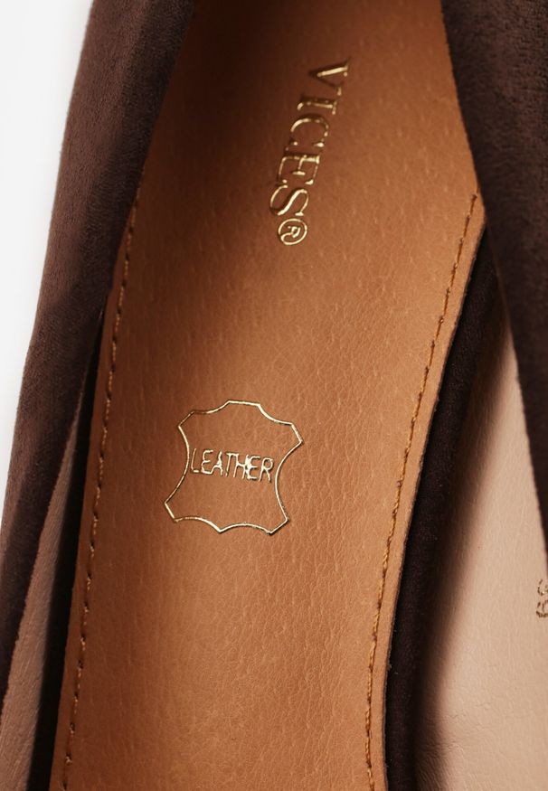 Born2be - Brązowe Klasyczne Szpilki Vices z Wkładką ze Skóry Naturalnej Ennoriel. Kolor: brązowy. Materiał: skóra. Obcas: na szpilce. Styl: klasyczny