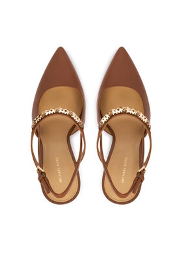 MICHAEL Michael Kors Szpilki Dina 40R6DIHP1L Brązowy. Kolor: brązowy. Materiał: skóra. Obcas: na szpilce